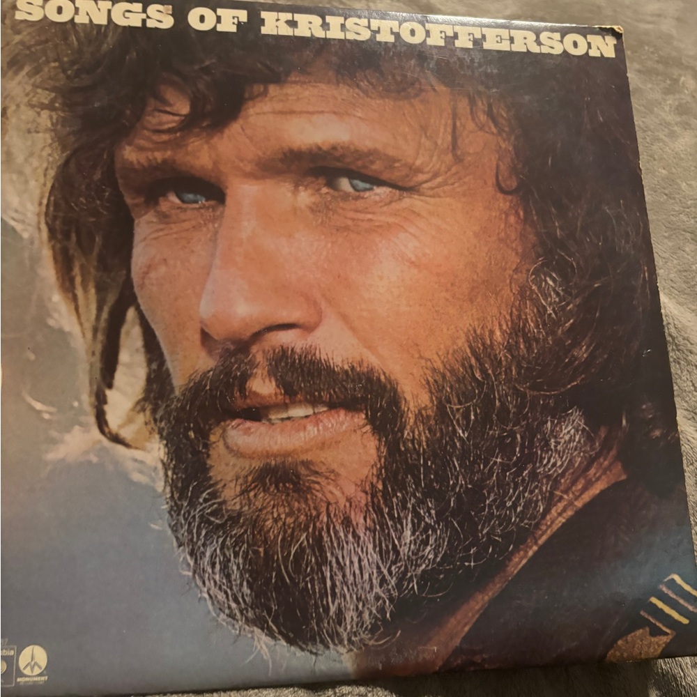 Kristofferson Vinyl Record 1977 Songs of Kristofferson
